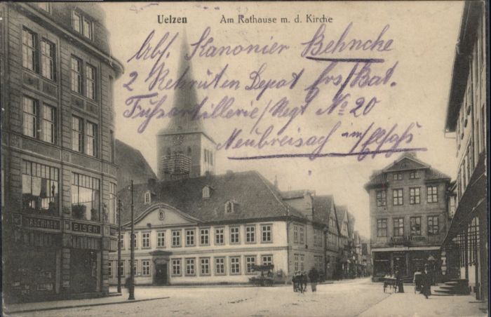 Uelzen Lueneburger Heide Uelzen Rathaus Kirche