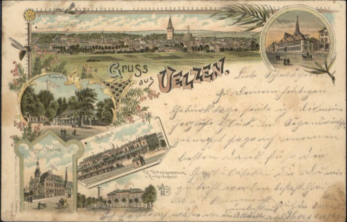 Uelzen Lueneburger Heide Uelzen Fischerhof Rathaus Postamt Bahnh