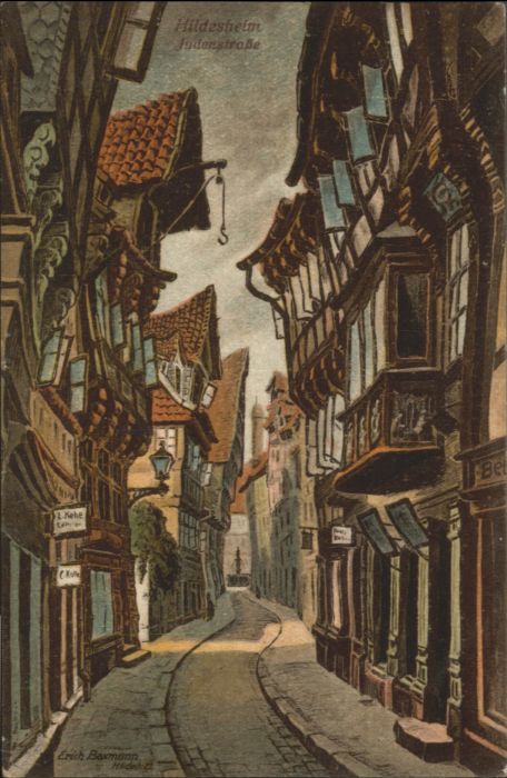 Hildesheim Künstler Erich Baxmann Judenstrasse