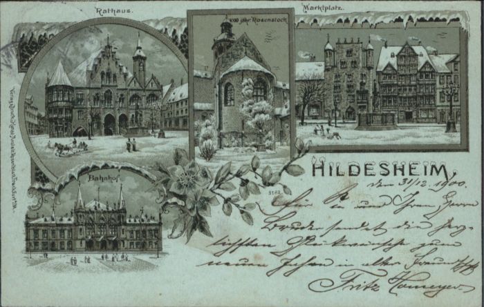 Hildesheim Rathaus Bahnhof Rosenstock Marktplatz