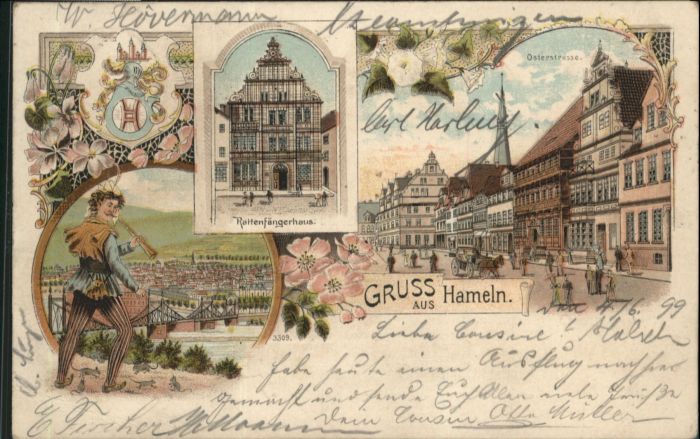 Hameln Weser Hameln Rattenfängerhaus Osterstrasse Ra