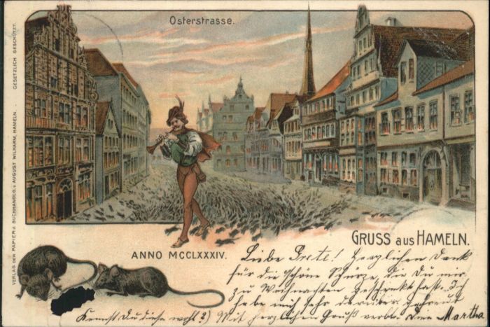 Hameln Weser Hameln Osterstrasse Rattenfänger