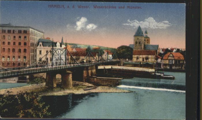 Hameln Weser Hameln Weserbrücke Münster *