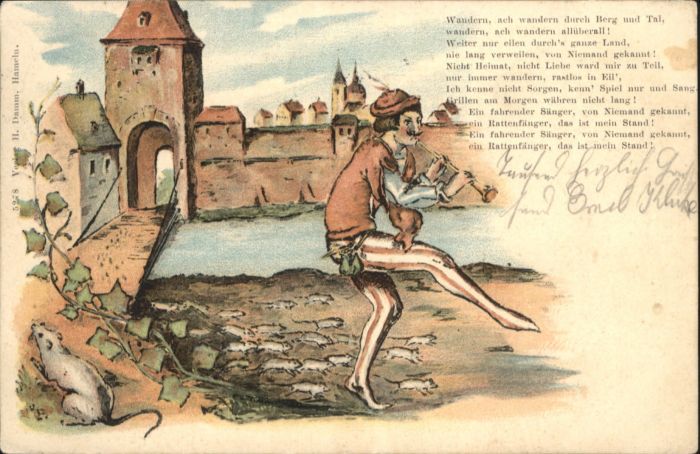 Hameln Weser Hameln Rattenfänger Gedicht