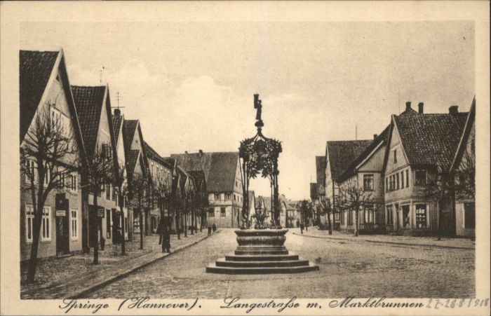 Springe Deister Hannover Langestrasse Marktbrunnen