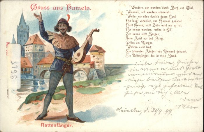 Hameln Weser Hameln Gedicht Rattenfänger