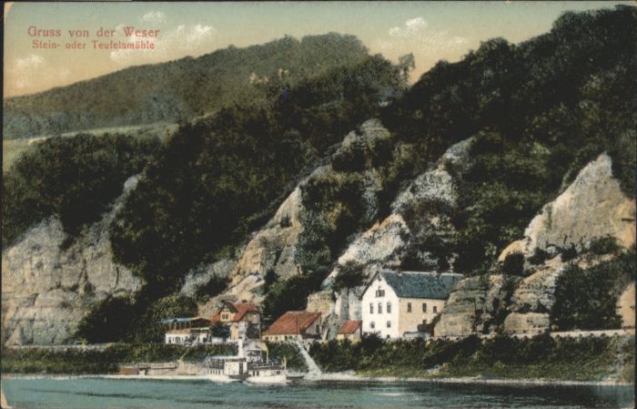 Hameln Weser Steinmühle Teufelsmühle *