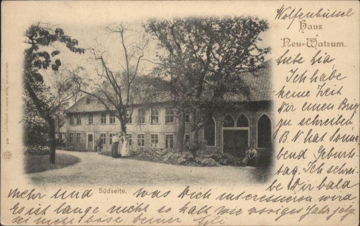 Wolfenbuettel handschriftlich] Haus Neu-Watzum