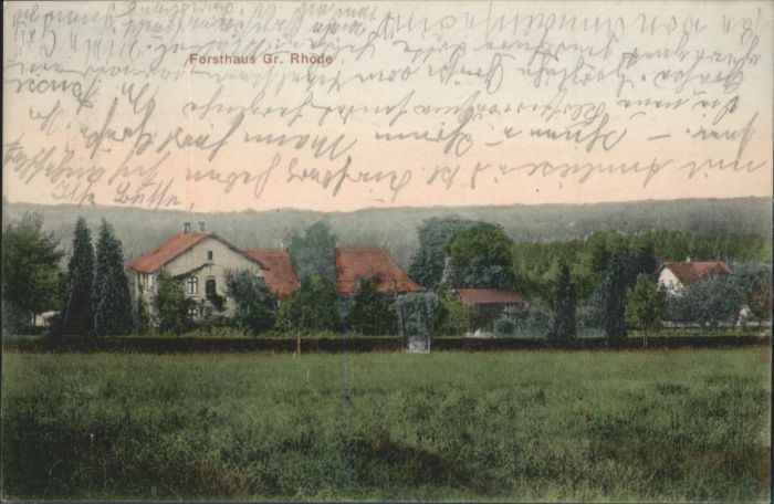 Schoeppenstedt Stempelabschlag] Forsthaus Gr. Rhode
