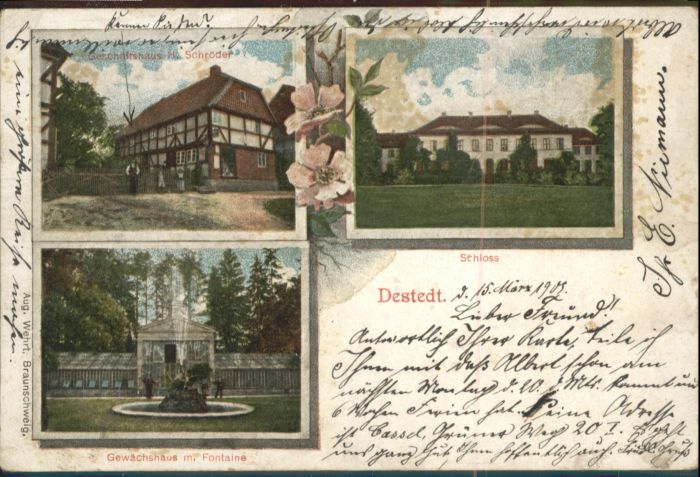 Destedt Geschäftshaus H. Schröder Schloss Fonta