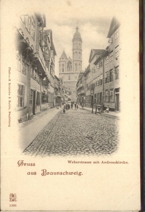 BRAUNSCHWEIG  CITY Weberstrasse Andreaskirche