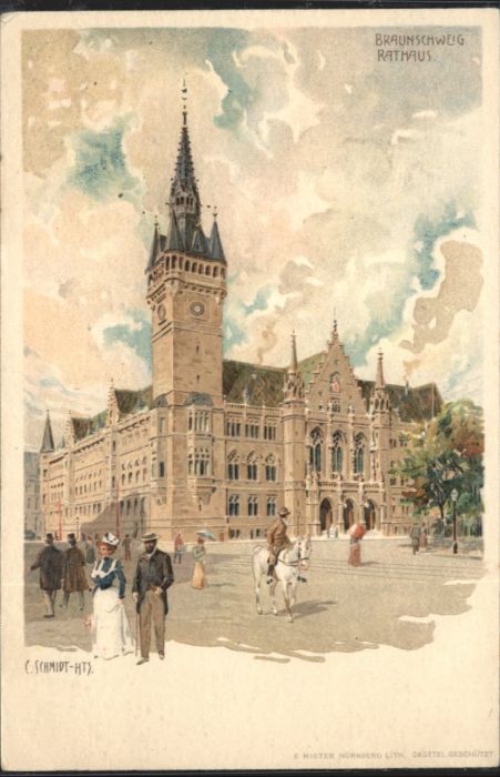 Braunschweig Rathaus Künstler C. Schmidt