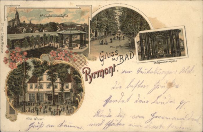 Bad Pyrmont Stahlbrunnenhalle Villa Wessel Allee