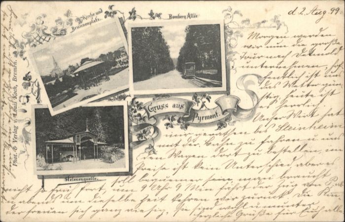 Bad Pyrmont Kirche Brunnenplatz Bomberg Allee Helen