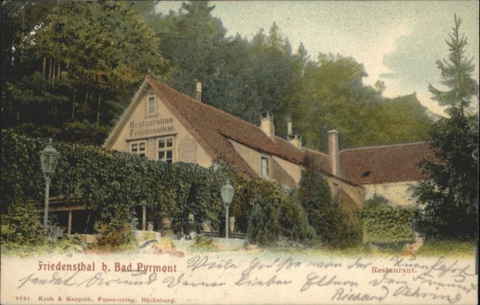 Bad Pyrmont Friedensthal Restaurant