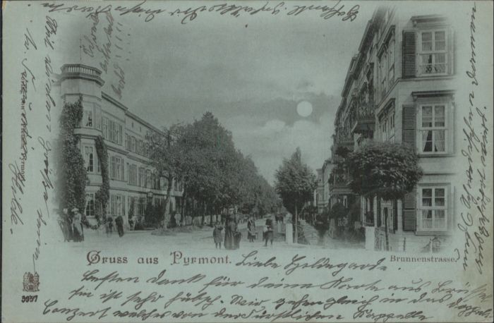 Bad Pyrmont Brunnenstrasse Mondscheinkarte