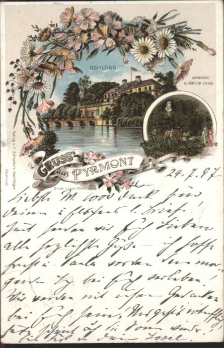 Bad Pyrmont Schloss Denkmal Königin Luise