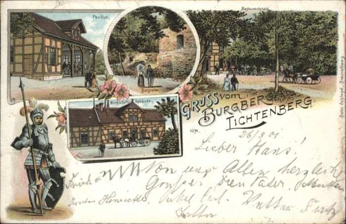 Lichtenberg Salzgitter Burgberg Ritter Pavillon Burgruine Lith