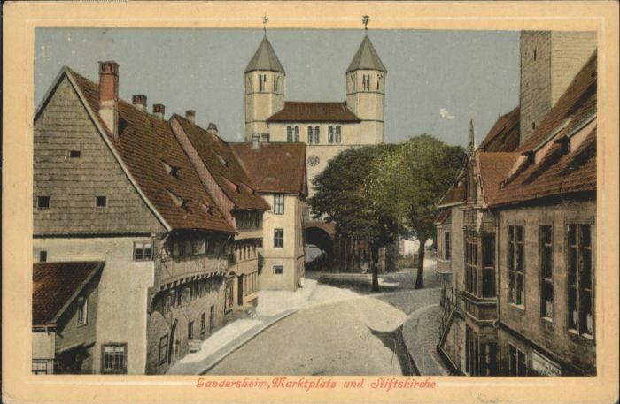Bad Gandersheim Marktplatz Stiftskirche
