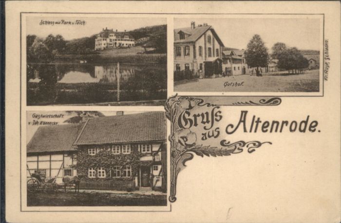 Altenrode Gielde Schloss Gutshof Gastwirtschaft Johann K