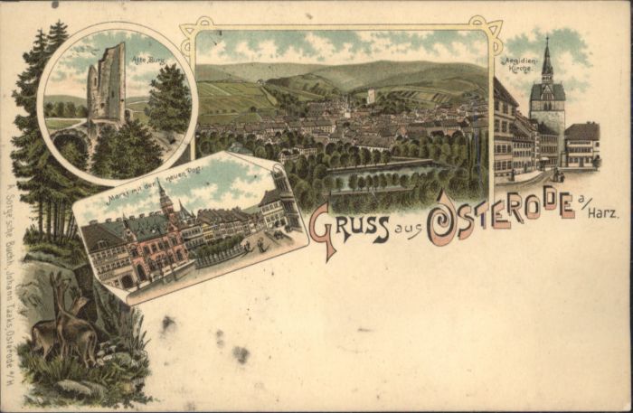 Osterode Harz Osterode Alte Burg Markt Aegidien Kirch