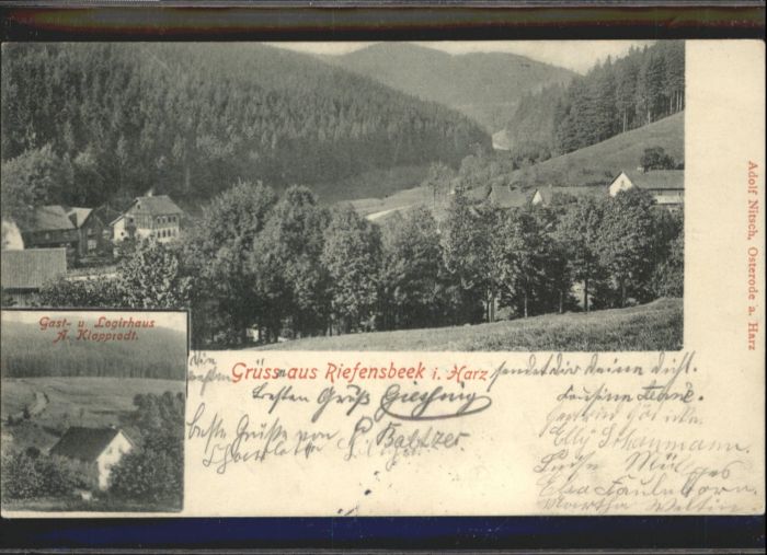 Riefensbeek-Kamschlacken Gasthaus Logierhaus A. Klopprodt