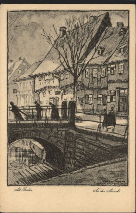 Goslar Alt Goslar An der Abzucht Nach Original