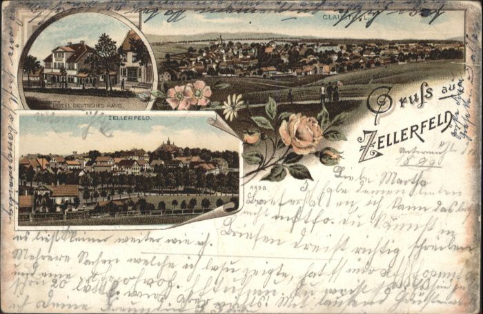 Clausthal-Zellerfeld Hotel Deutsches Haus Litho