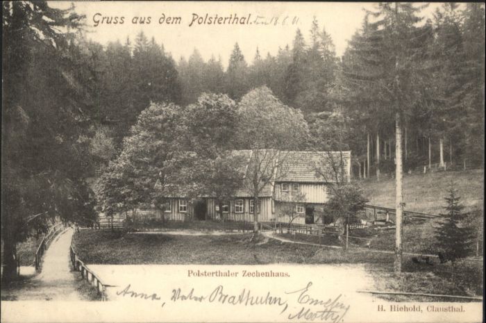 Clausthal-Zellerfeld [Stempelabschlag] Polsterthal Zechenhau