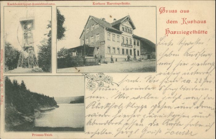 Clausthal-Zellerfeld Goslar Niedersachsen [Stempelabschlag] Kurhaus Harzziegelhu