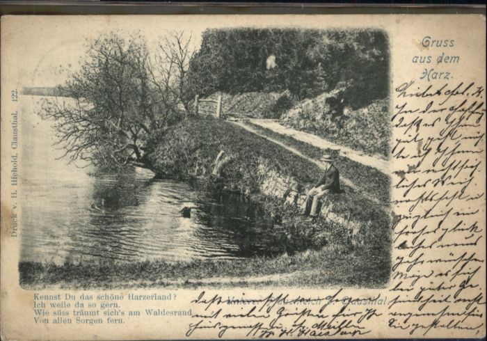 Clausthal-Zellerfeld Goslar Niedersachsen [Stempelabschlag] Unterer Pfauenteich