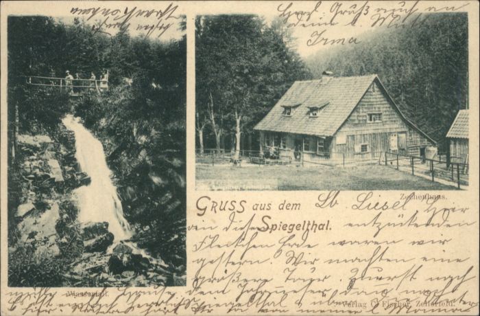 Clausthal-Zellerfeld [Stempelabschlag] Spiegelthal Zechenhau