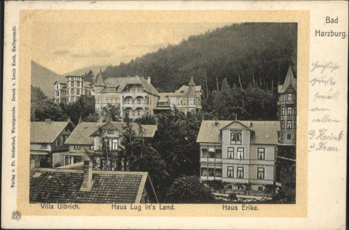 Bad Harzburg Villa Ulbrich Haus Lug ins Land Haus Er