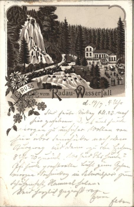 Bad Harzburg [Stempelabschlag] Radau Wasserfall Lith