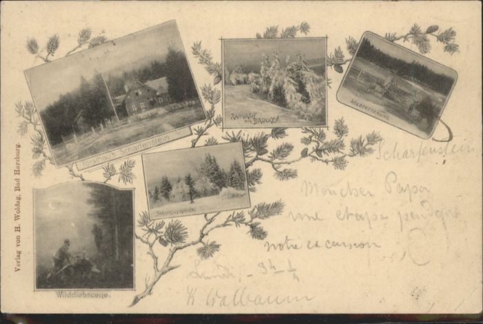 Bad Harzburg [Stempelabschlag] Forsthaus Scharfenste