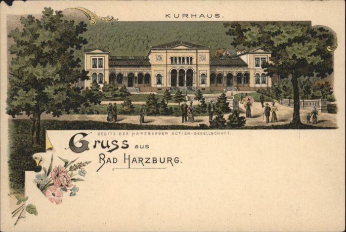 Bad Harzburg Kurhaus Künstler K. Rampe