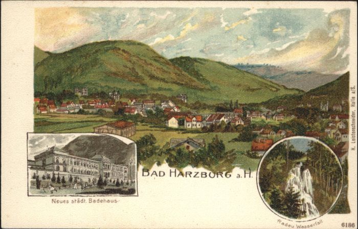 Bad Harzburg Badehaus Radau Wasserfall