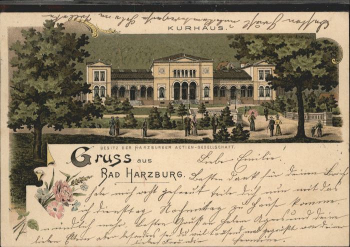 Bad Harzburg Kurhaus Künstler K. Rampe