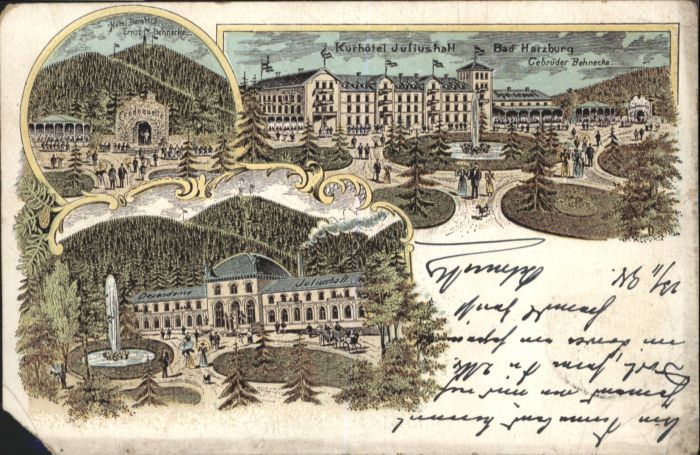 Bad Harzburg Hotel Juliushall Hotel Burgberg Litho
