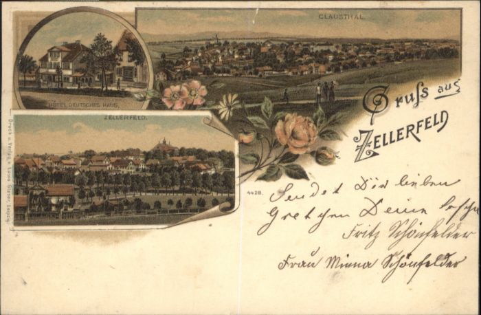 Clausthal-Zellerfeld Hotel Deutsches Haus Litho