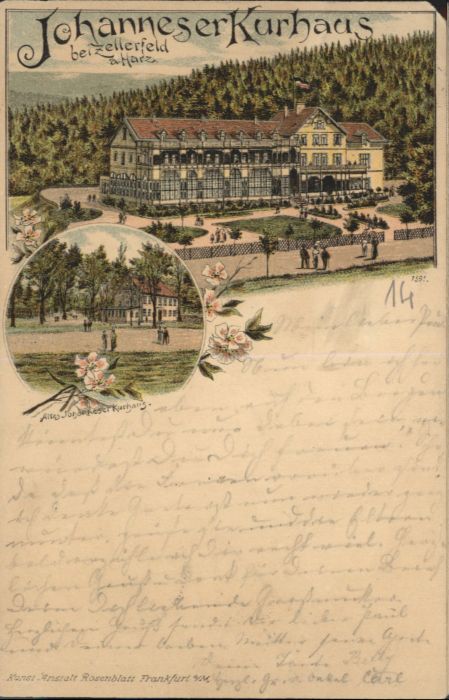 Clausthal-Zellerfeld Johanneser Kurhaus Litho