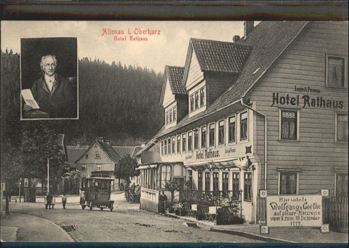 Altenau Harz Hotel Rathaus Goethe