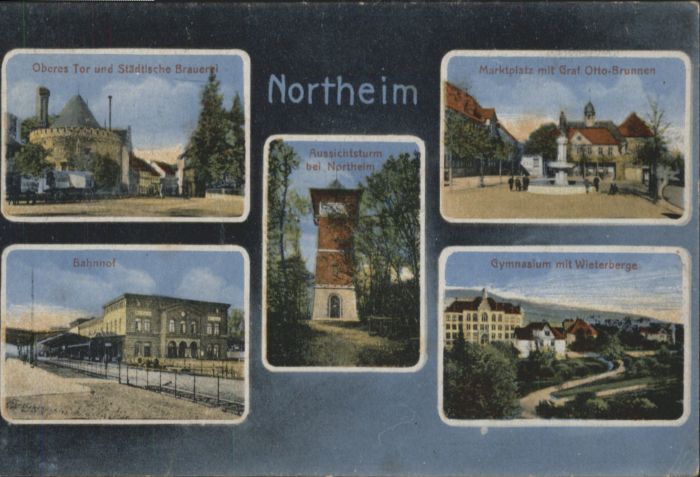 Northeim Brauerei Oberes Tor Turm Bahnhof Schule
