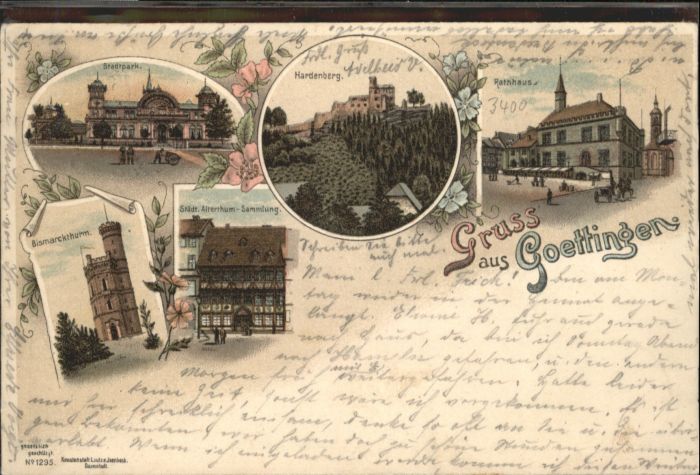 Goettingen Niedersachsen Göttingen Park Hardenberg Rathaus Bisma