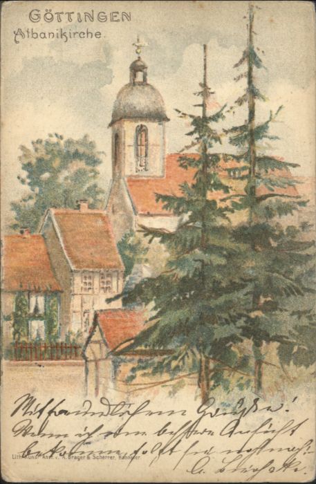 Goettingen Niedersachsen Göttingen Albanikirche Künstler Vogel x