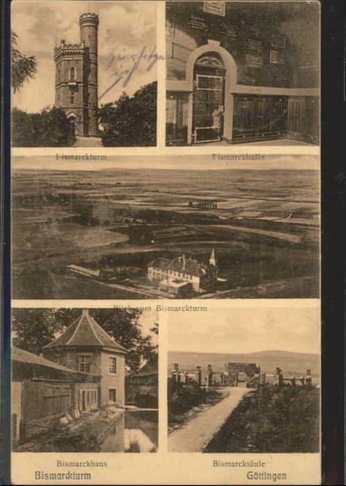 Goettingen Niedersachsen Göttingen Bismarckturm Halle Säule Haus