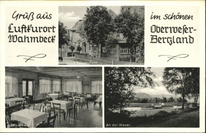 Wahmbeck Weserbergland Wahmbeck_Niedersachsen Gasthaus Bunzend
