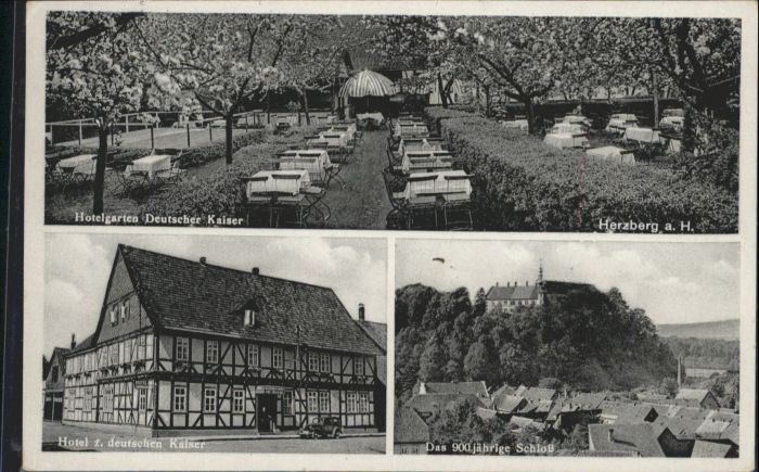 Herzberg Harz Hotelgarten Deutscher Kaiser Schloss