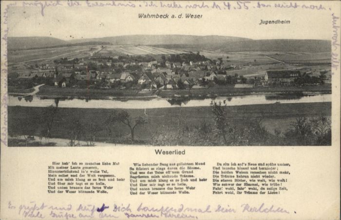 Wahmbeck Weserbergland Wahmbeck_Niedersachsen Weserlied Jugend