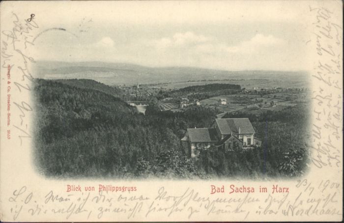 Bad Sachsa Harz Bad_Sachsa Blick vom Philippsgruss